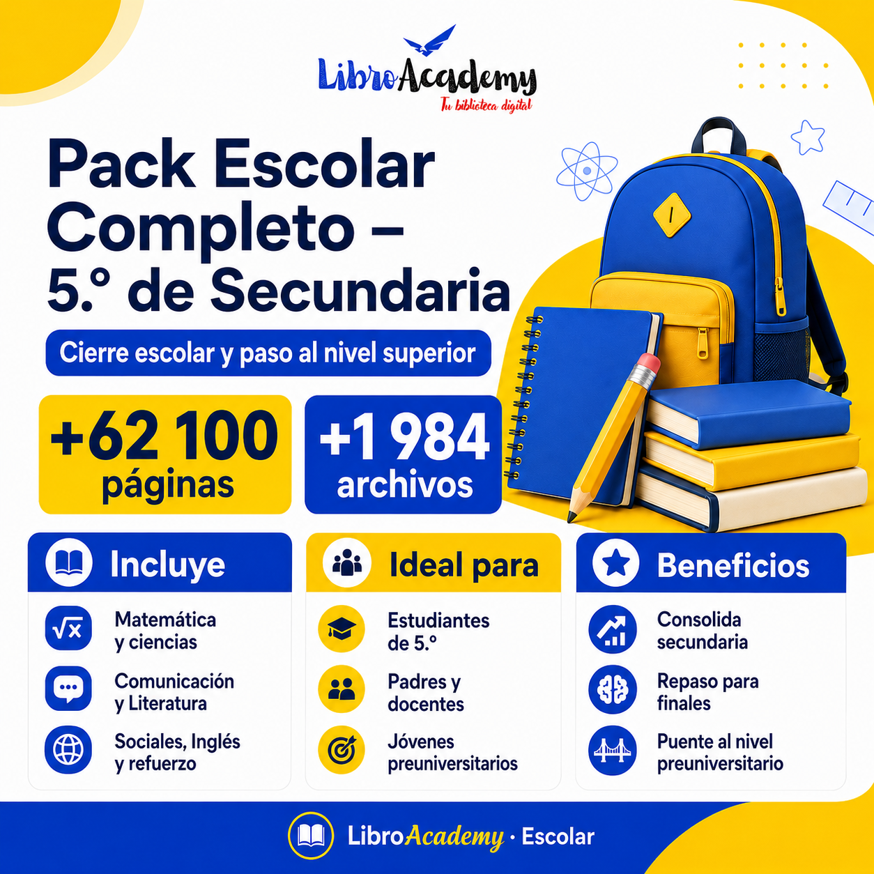 Pack Escolar Completo – 5.º de Secundaria