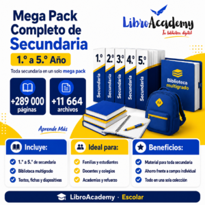 Mega Pack Completo de Secundaria – 1.º a 5.º Año
