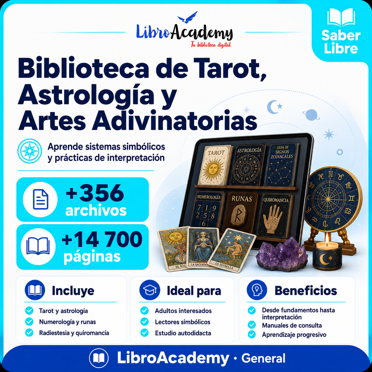 Biblioteca de Tarot, Astrología y Artes Adivinatorias
