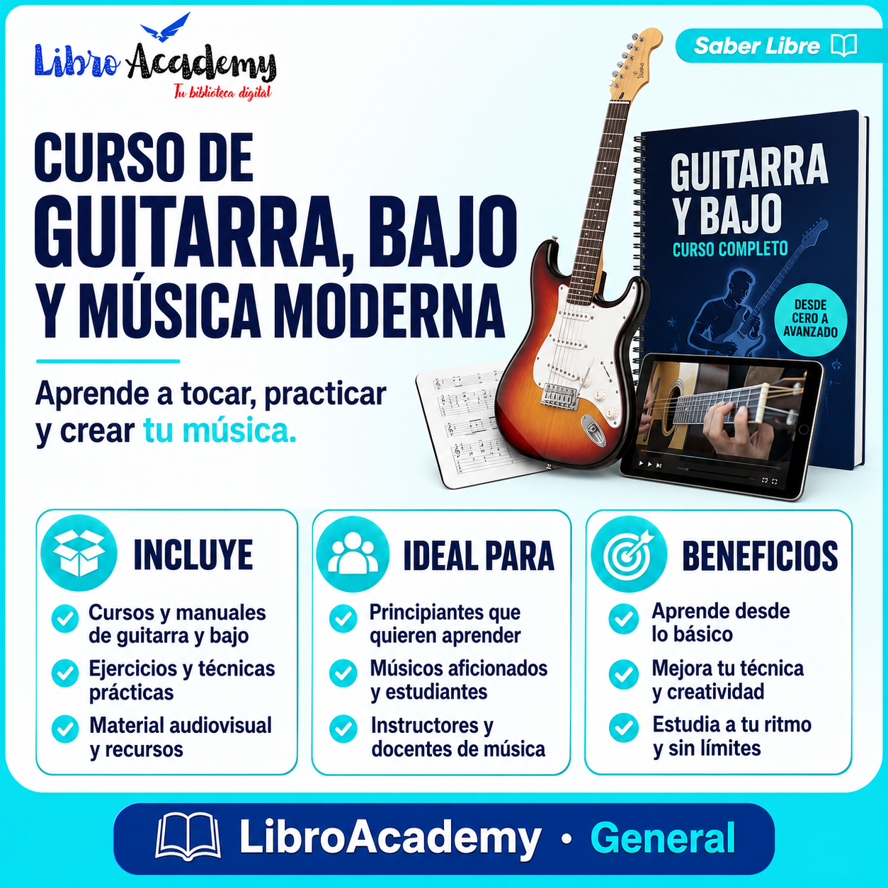 Curso de Guitarra, Bajo y Música Moderna
