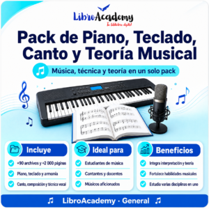Pack de Piano, Teclado, Canto y Teoría Musical