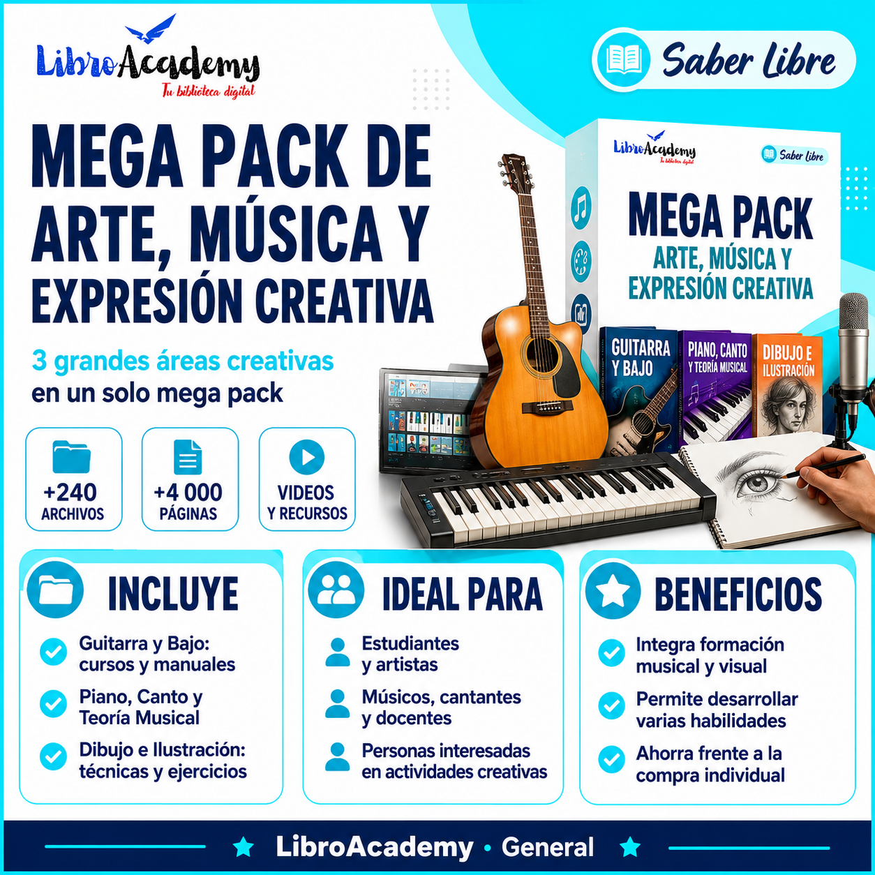 Mega Pack de Arte, Música y Expresión Creativa