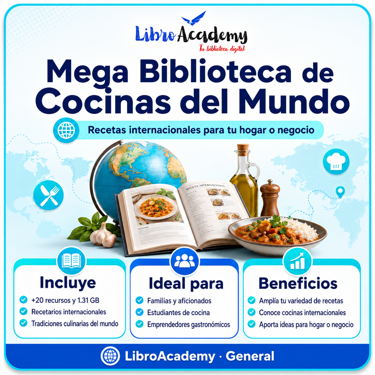 Mega Biblioteca de Cocinas del Mundo
