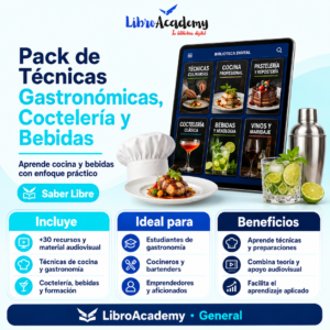 Pack de Técnicas Gastronómicas, Coctelería y Bebidas