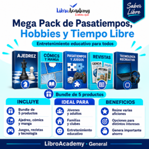 Mega Pack de Pasatiempos, Hobbies y Tiempo Libre