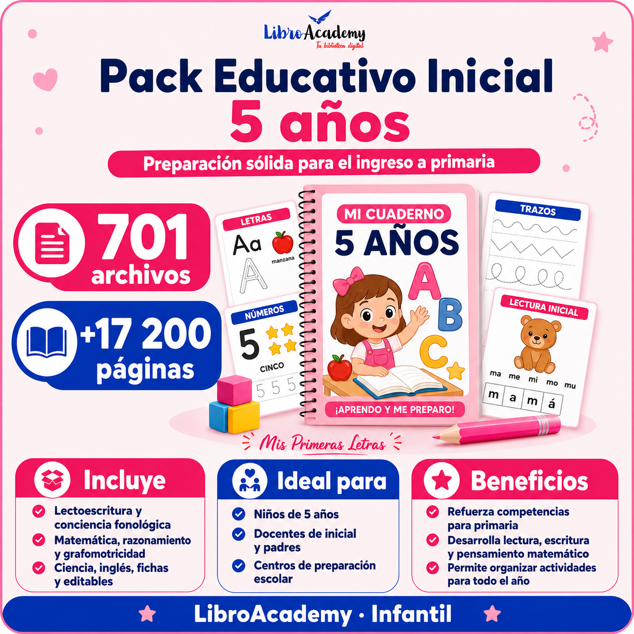 Pack Educativo Inicial – 5 años