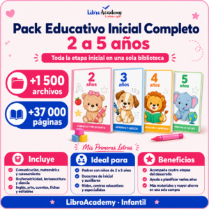 Pack Educativo Inicial Completo – 2 a 5 años