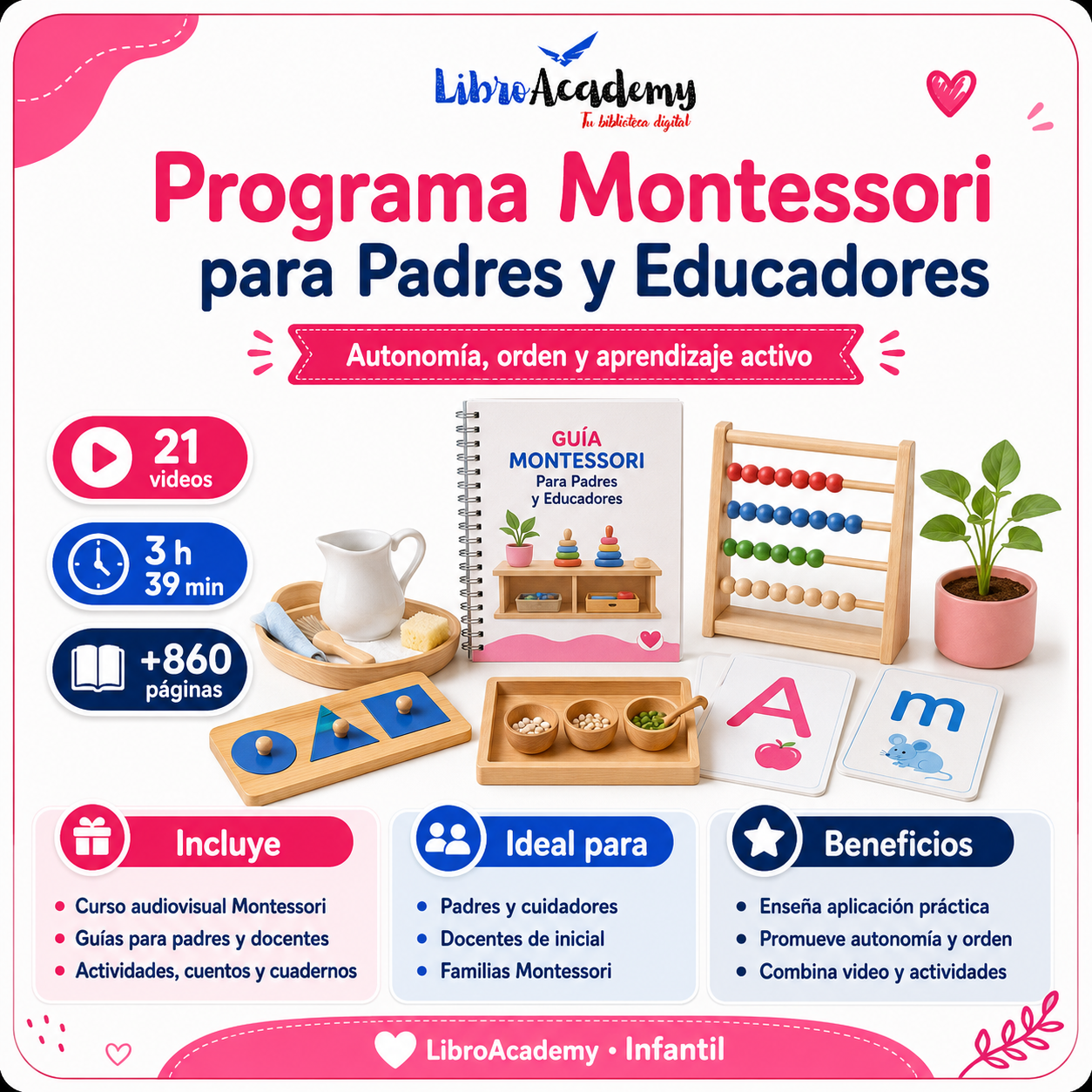 Programa Montessori para Padres y Educadores