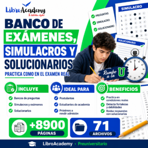 Banco de Exámenes, Simulacros y Solucionarios de Admisión