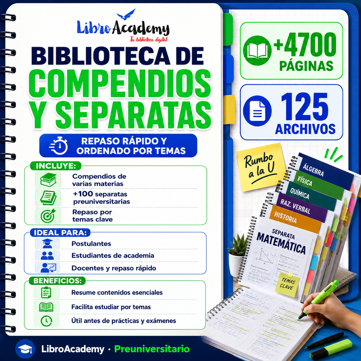 Biblioteca de Compendios y Separatas Preuniversitarias
