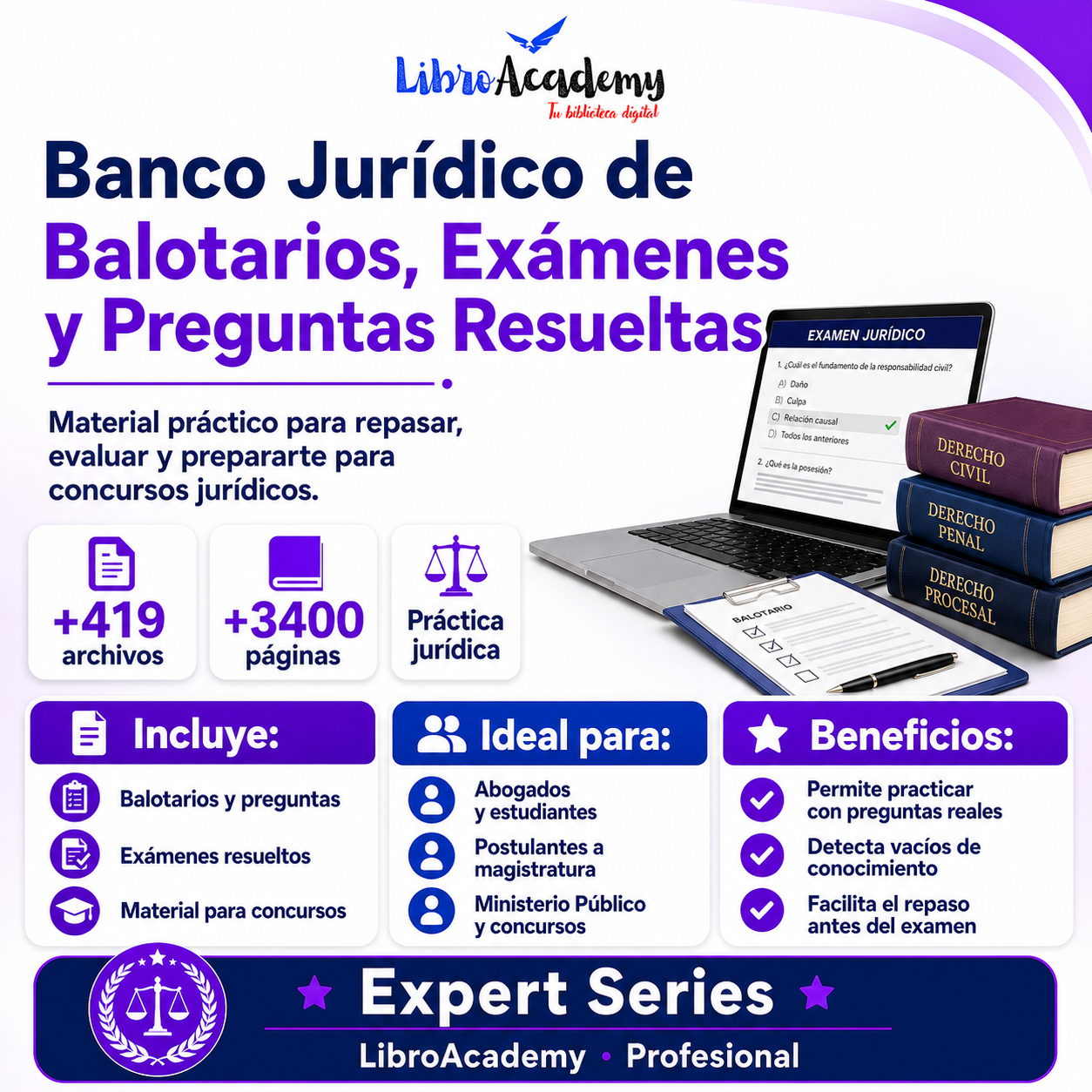 Banco Jurídico de Balotarios, Exámenes y Preguntas Resueltas