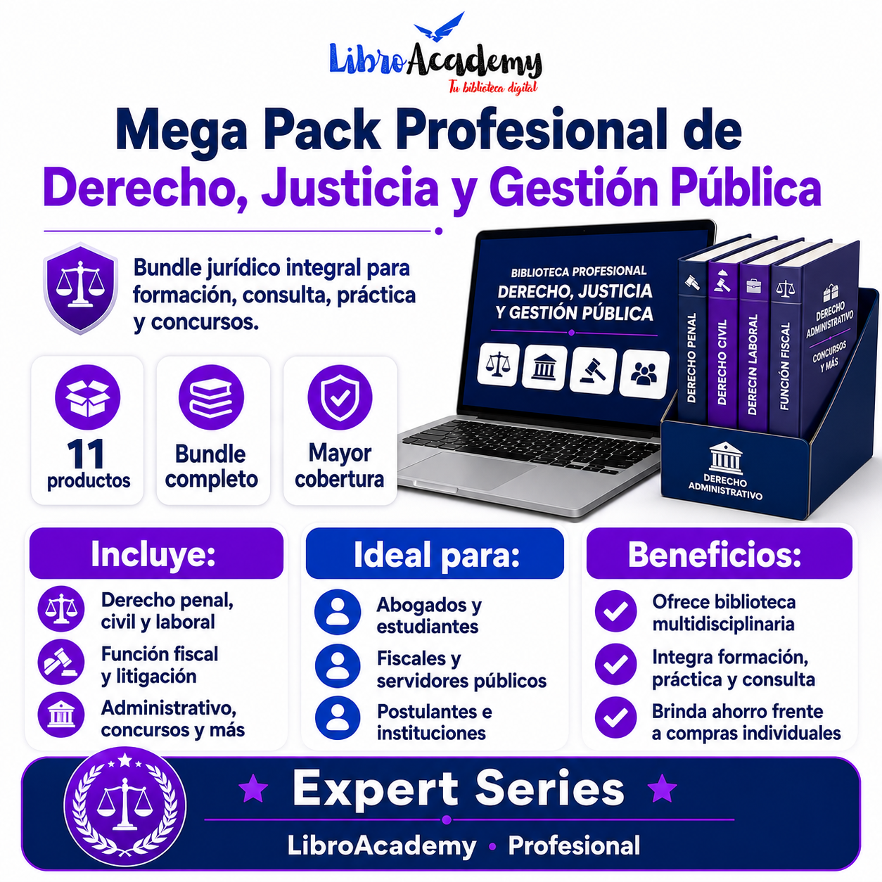 Mega Pack Profesional de Derecho, Justicia y Gestión Pública