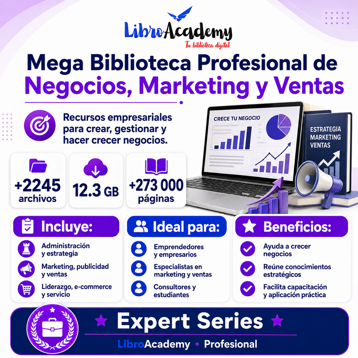 Mega Biblioteca Profesional de Negocios, Marketing y Ventas