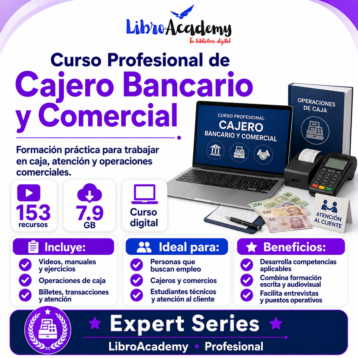 Curso Profesional de Cajero Bancario y Comercial