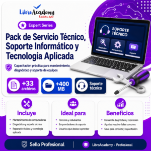 Pack de Servicio Técnico, Soporte Informático y Tecnología Aplicada
