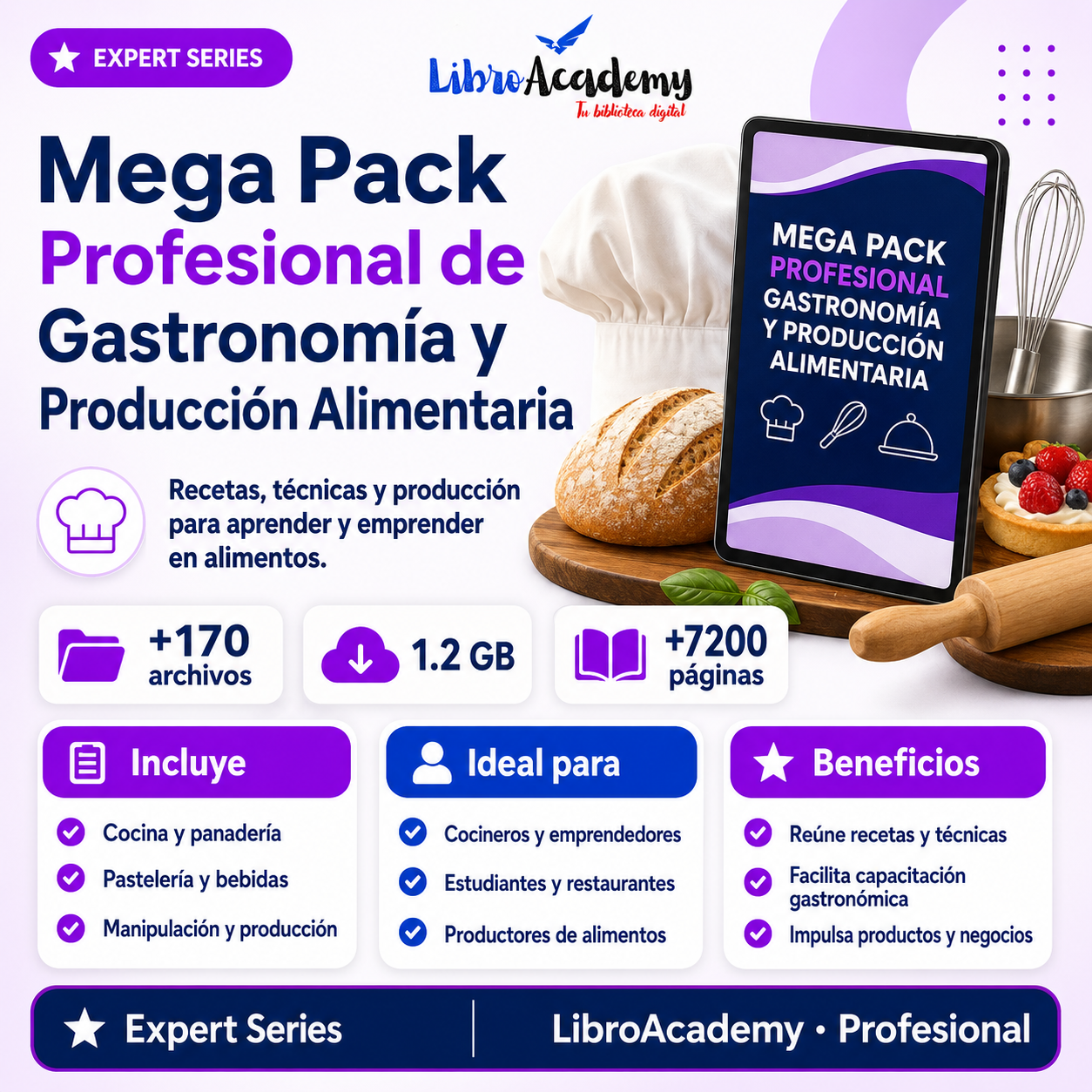 Mega Pack Profesional de Gastronomía y Producción Alimentaria