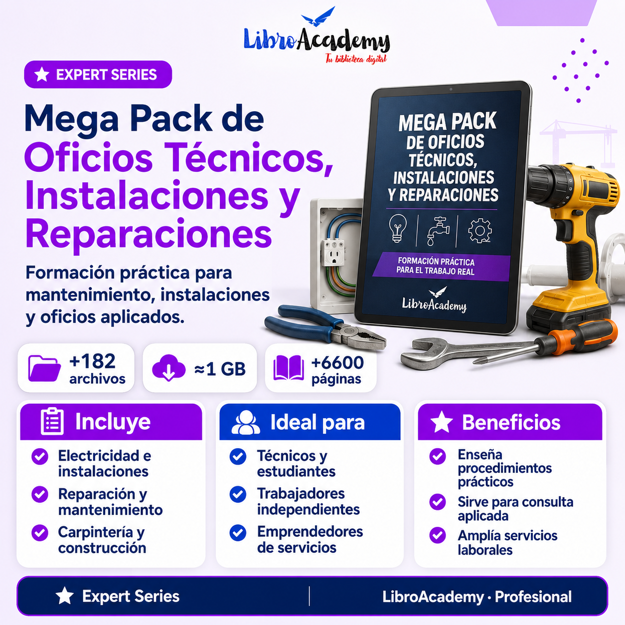 Mega Pack de Oficios Técnicos, Instalaciones y Reparaciones